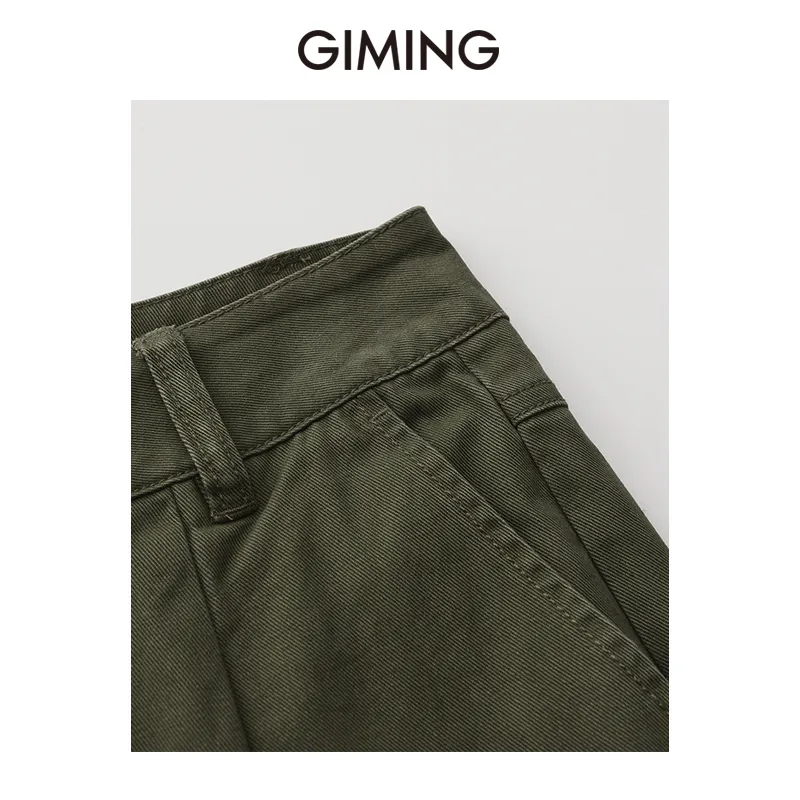 GIMING Cargo Pants Women's Green-2