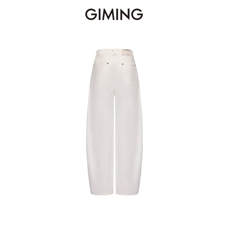 GIMING Jeans Women's White-1