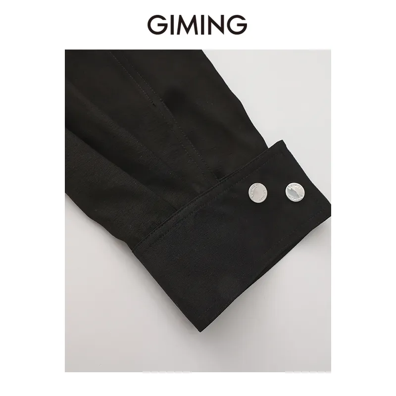 GIMING Crop Tops Women's White+Black-4