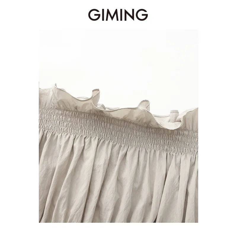 GIMING Shirts Women's White+Gray-3
