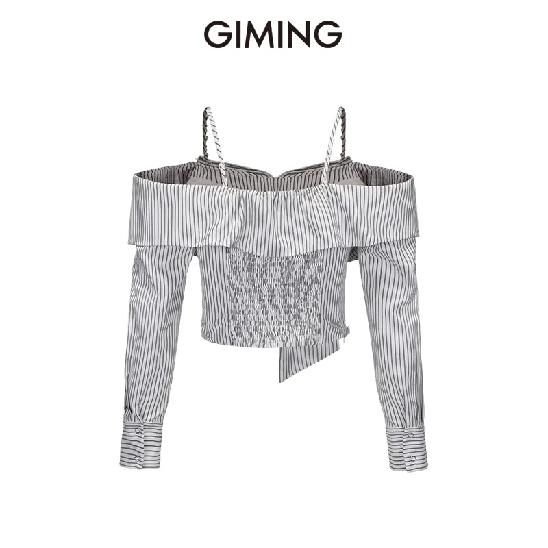 GIMING Shirts Women's Black+White-1