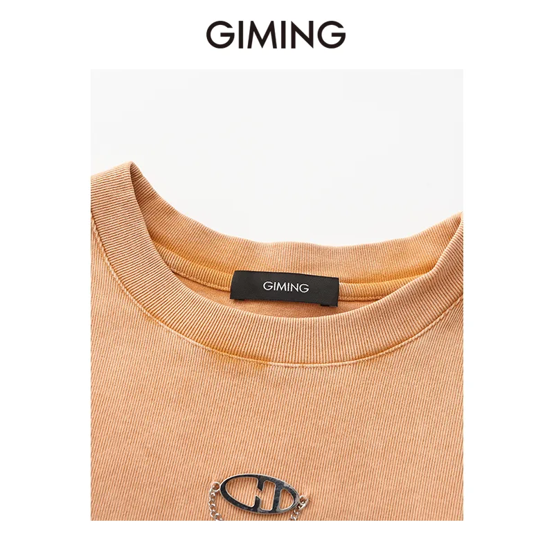 GIMING Set in Sleeve T Shirt Women's-5