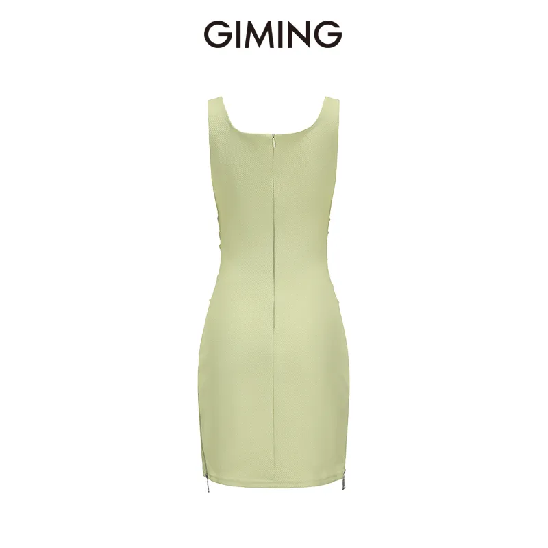 GIMING Sleeveless Dresses Women's Green-1