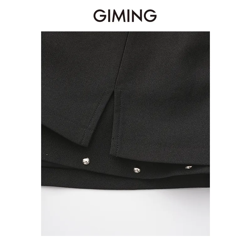 GIMING Casual Shorts Women's Black-3