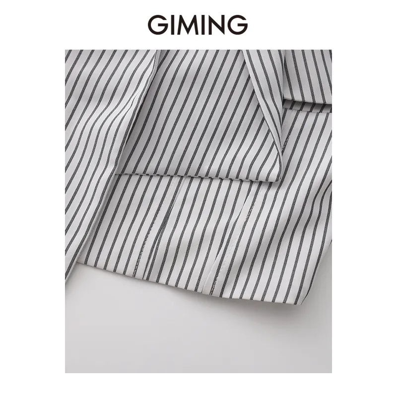 GIMING Shirts Women's Black+White-4