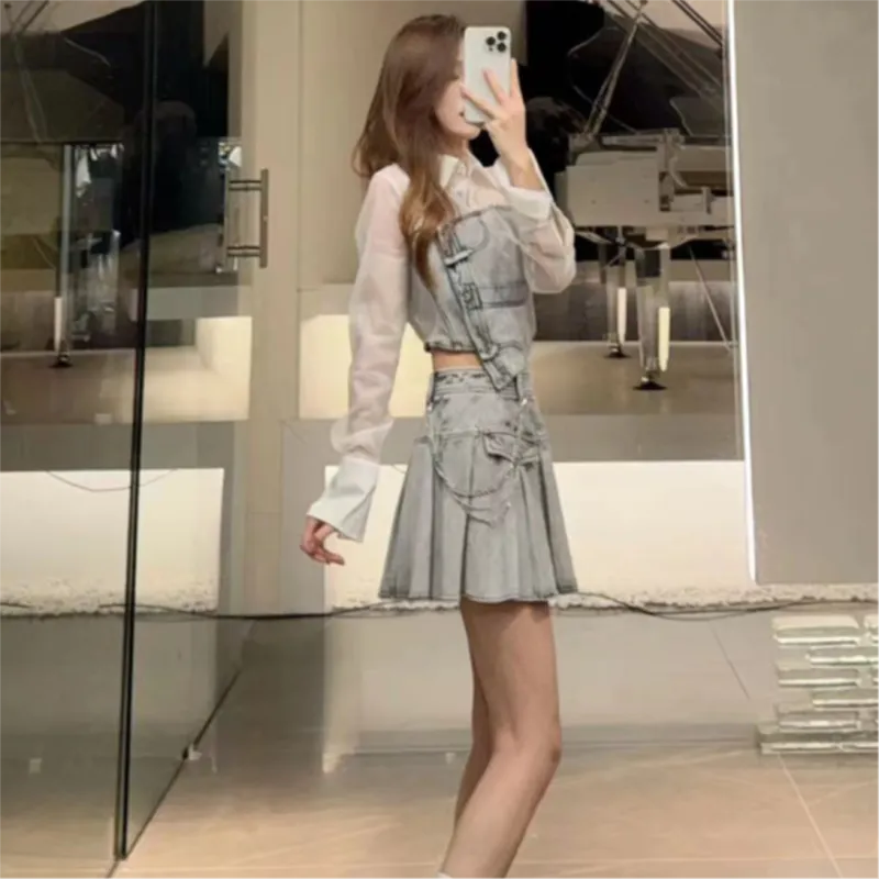 GIMING Denim Short Skirts Women's-6