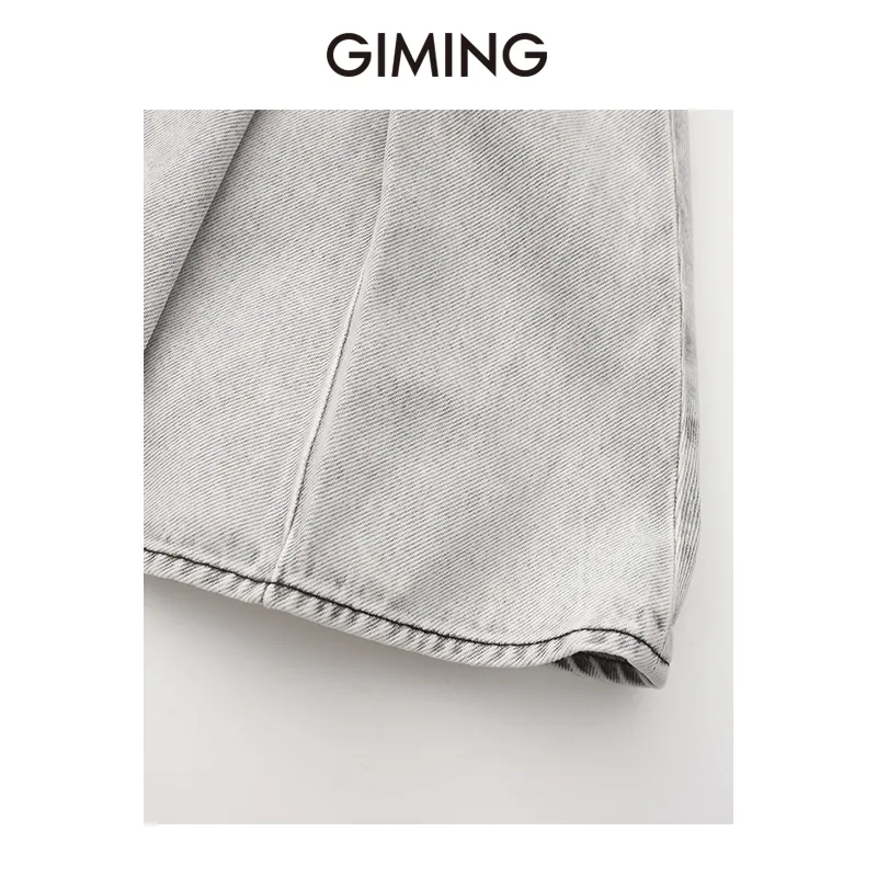 GIMING Denim Short Skirts Women's-4