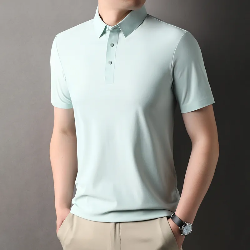 Red bean Polo Shirts Men-5