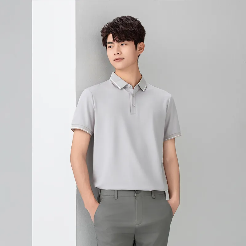 Red bean Polo Shirts Men-10
