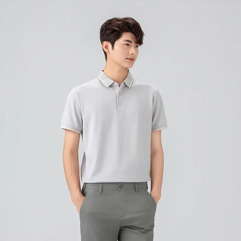 Red bean Polo Shirts Men-9