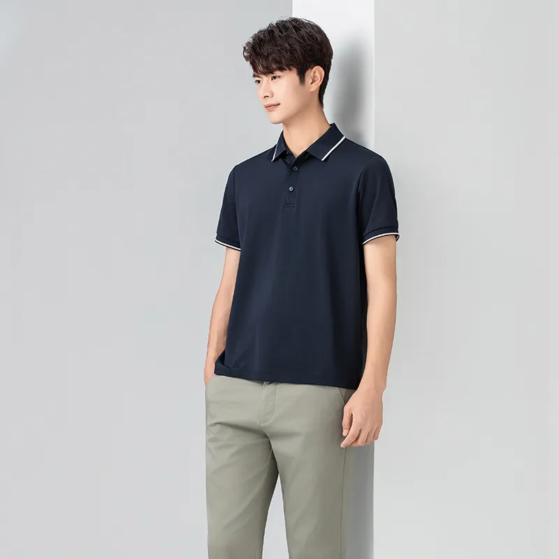 Red bean Polo Shirts Men-2
