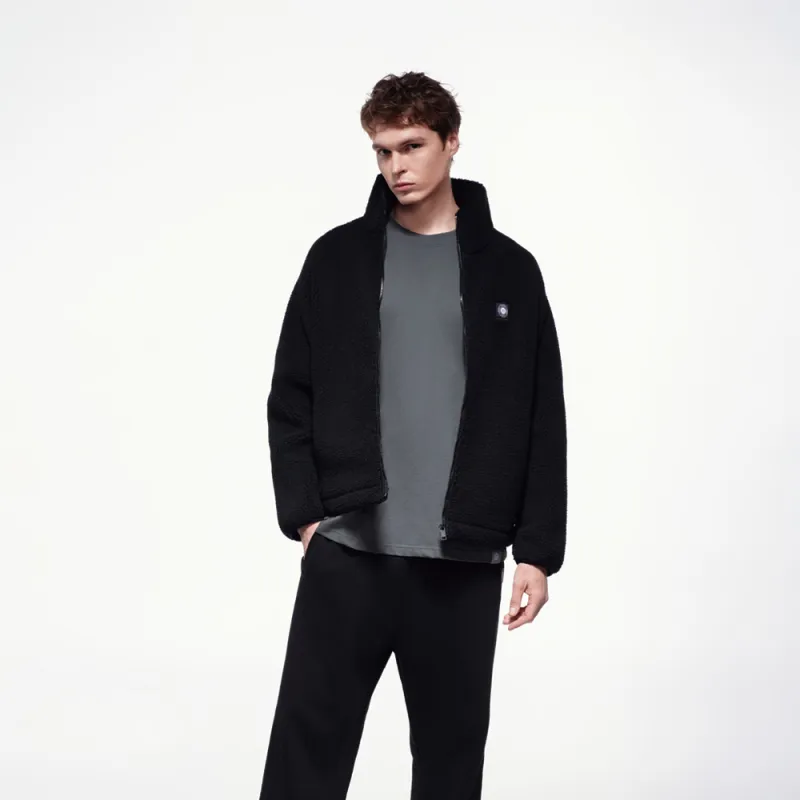 Stance Velvet feel Coat Unisex Black-2