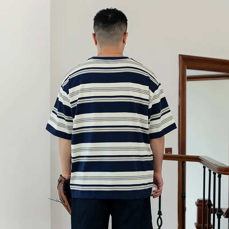 WAYNEXZAVIER T Shirts Men Blue-3