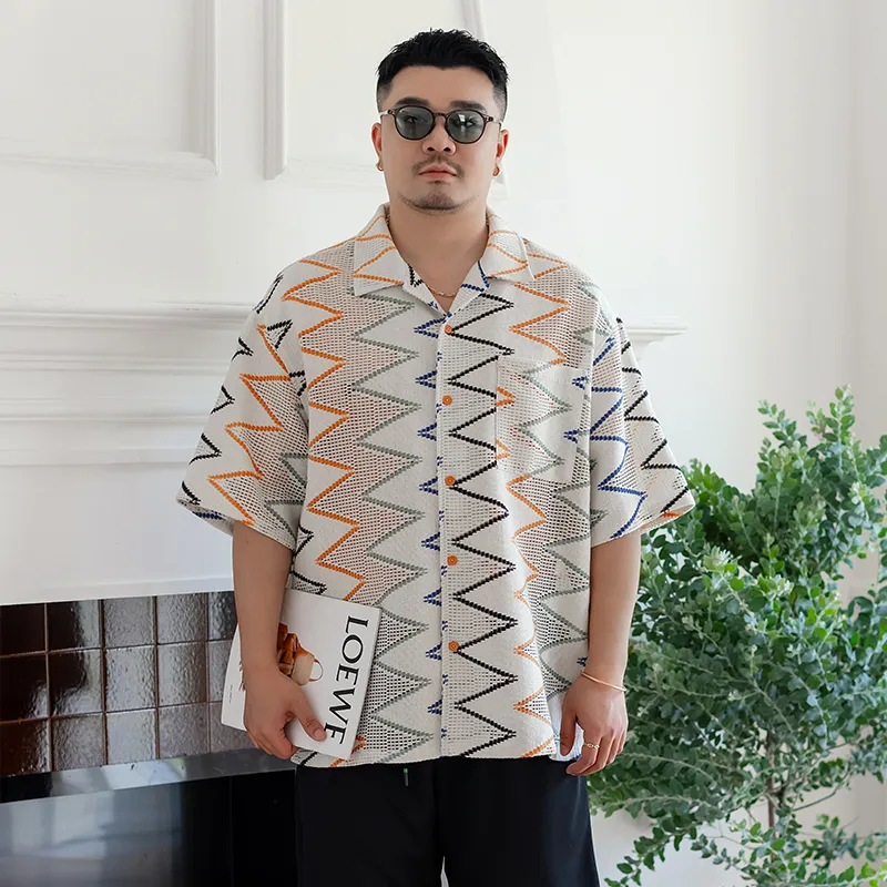 WAYNEXZAVIER Shirts Men Apricot-2