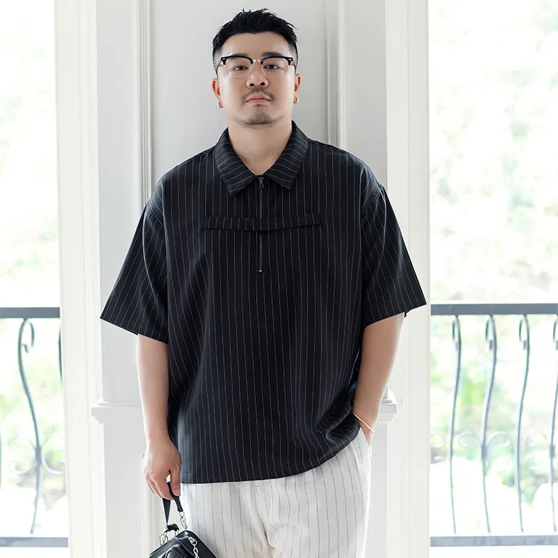 WAYNEXZAVIER Polo Shirts Men Black-6