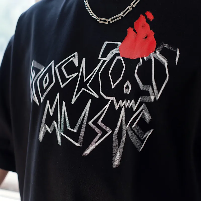 WAYNEXZAVIER T Shirts Men Black-7