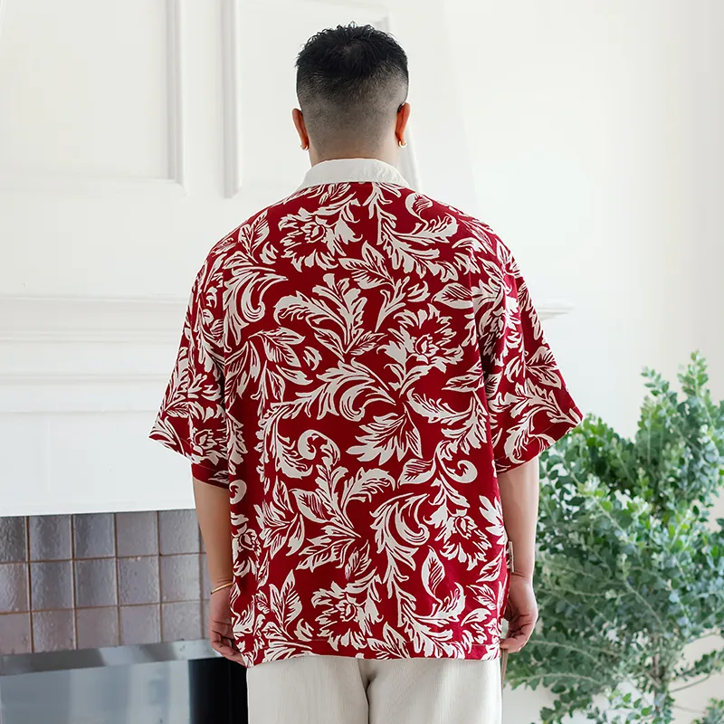 WAYNEXZAVIER Shirts Men Red-3
