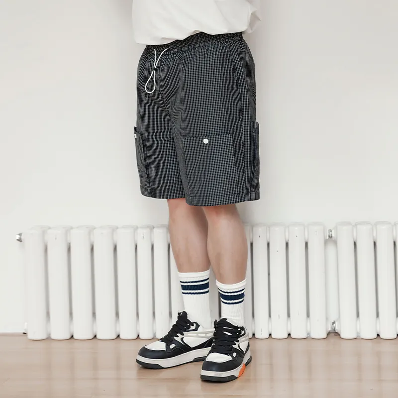 WAYNEXZAVIER Casual Shorts Men's Black-3
