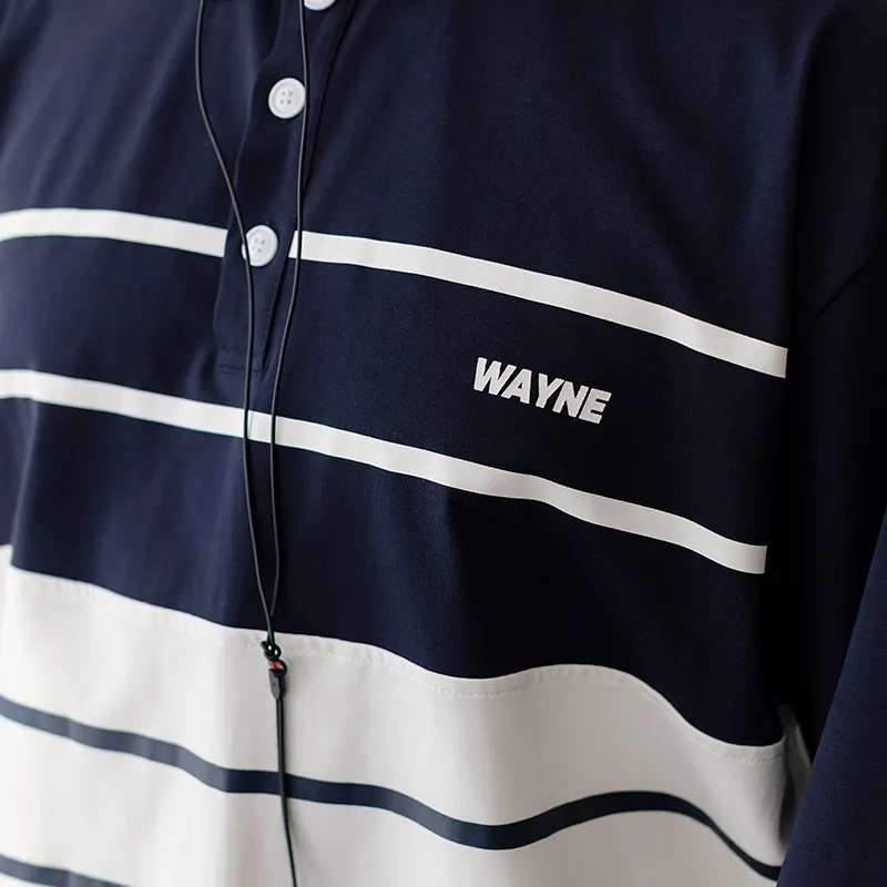 WAYNEXZAVIER Polo Shirts Men Blue-4