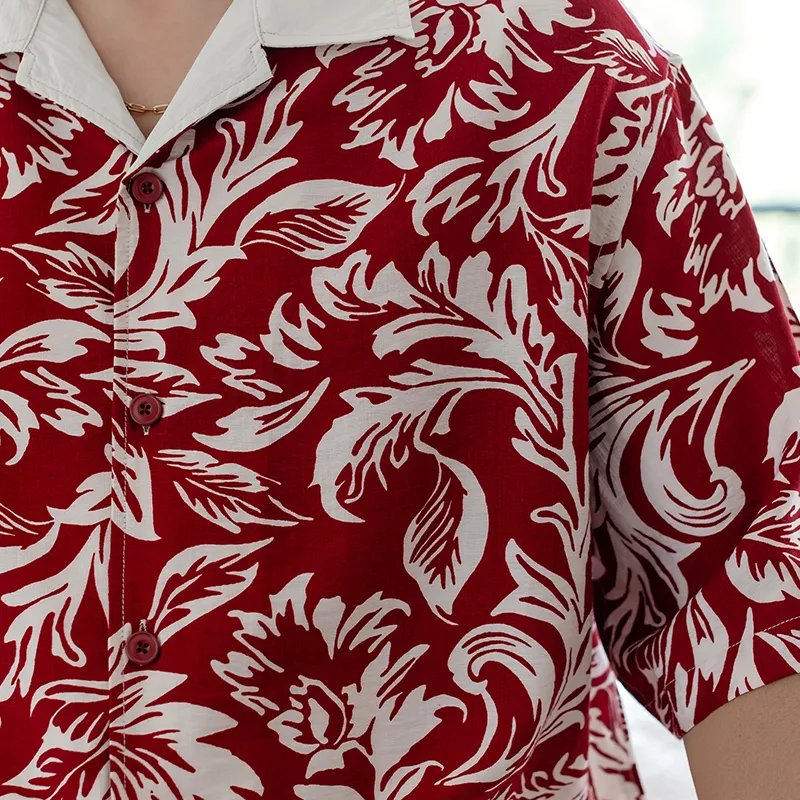 WAYNEXZAVIER Shirts Men Red-4