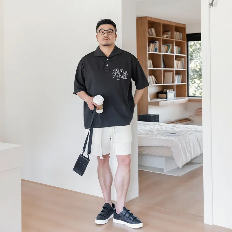 WAYNEXZAVIER Polo Shirt Men's Black-5