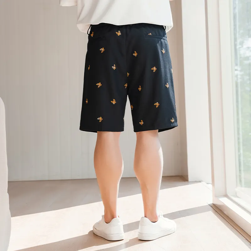 WAYNEXZAVIER Casual Shorts Men's Black-4