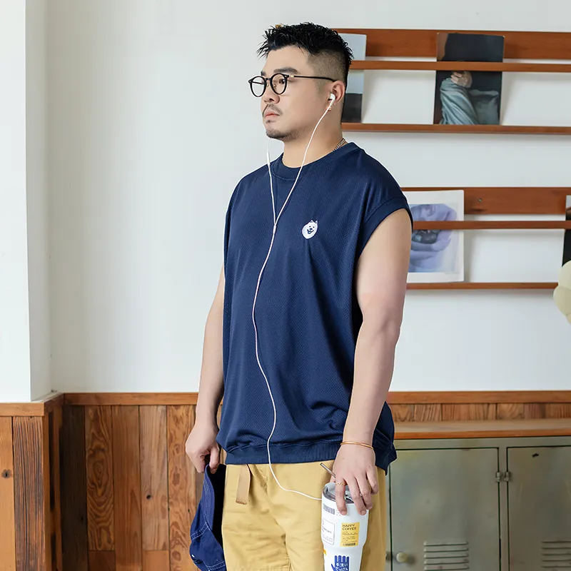 WAYNEXZAVIER Tank Tops Men Blue-4