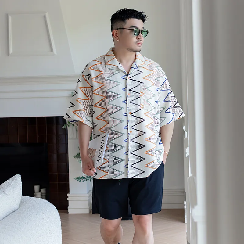 WAYNEXZAVIER Shirts Men Apricot-7