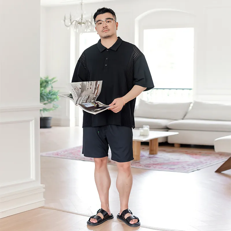 WAYNEXZAVIER Polo Shirts Men Black-5
