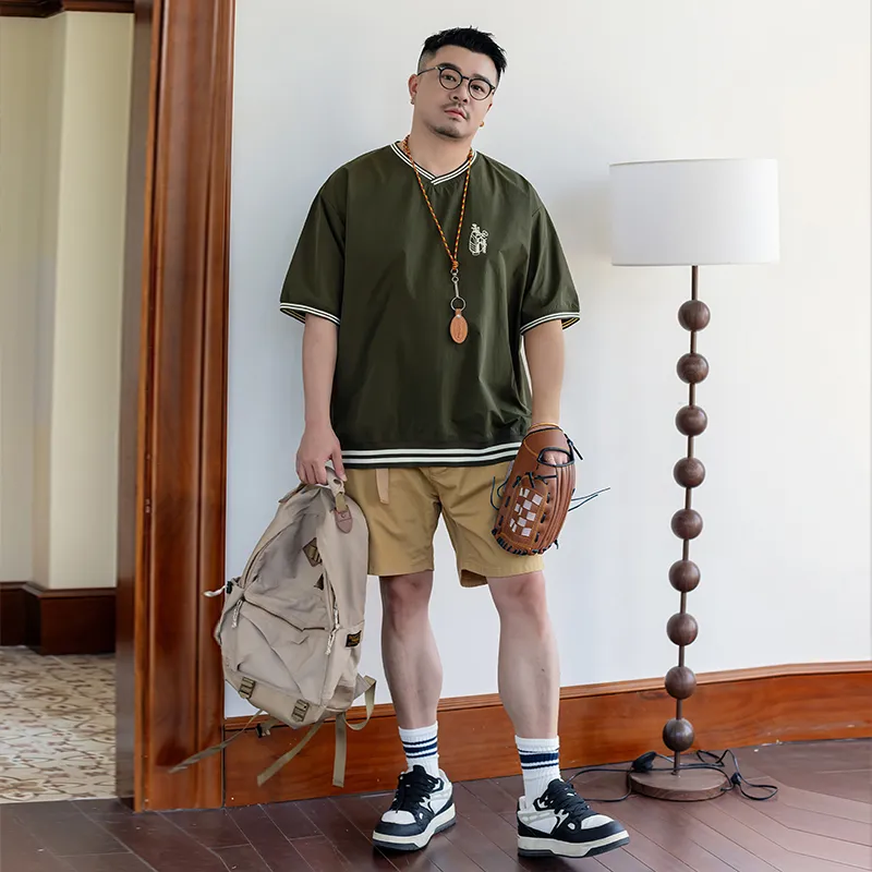 WAYNEXZAVIER T Shirts Men Army Green-5
