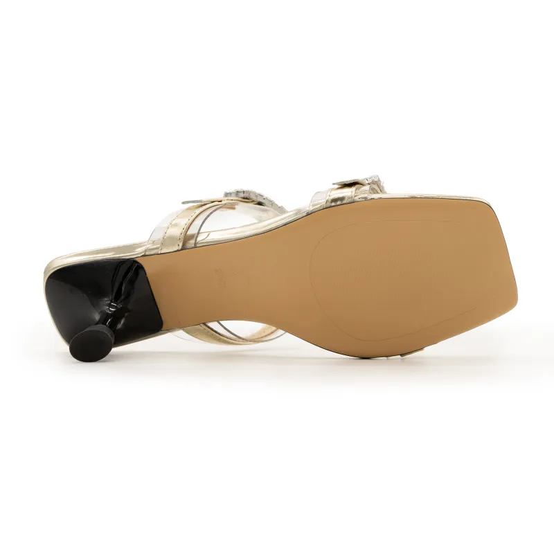 FED Slip Resistant Slide Slippers Women's Gold-7