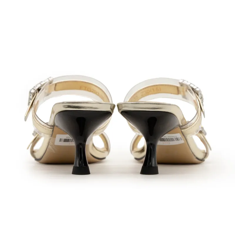 FED Slip Resistant Slide Slippers Women's Gold-5