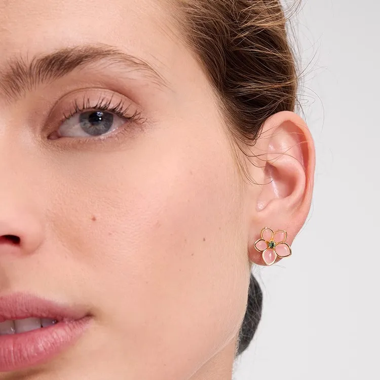 Kate Spade Furong Stone, Copper Stud Earrings Women's Pink-4