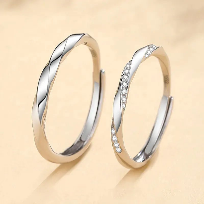 ZHIAIYONGHENG 999 Fine Silver Rings Unisex-4