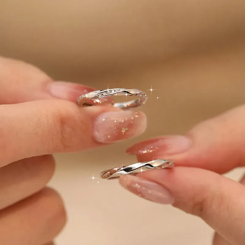 ZHIAIYONGHENG 999 Fine Silver Rings Unisex-1