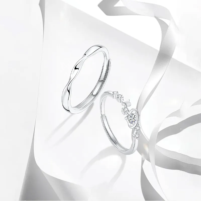ZHIAIYONGHENG 999 Fine Silver Rings Unisex-1