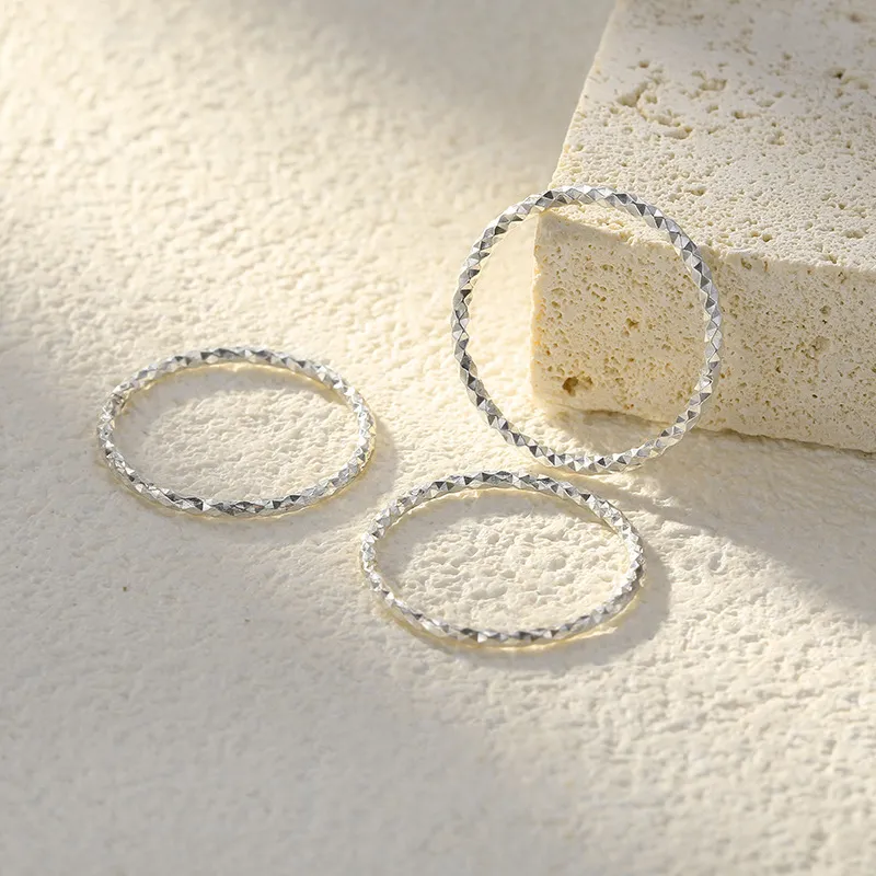 ZHIAIYONGHENG 999 Fine Silver Rings Unisex-1
