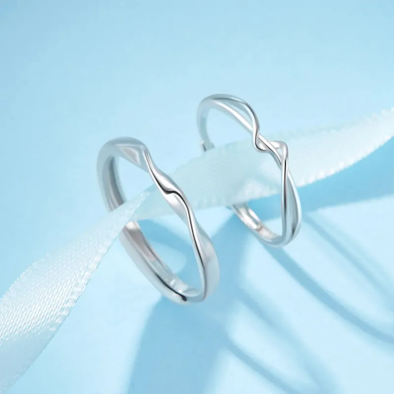ZHIAIYONGHENG 999 Fine Silver Rings Unisex-5