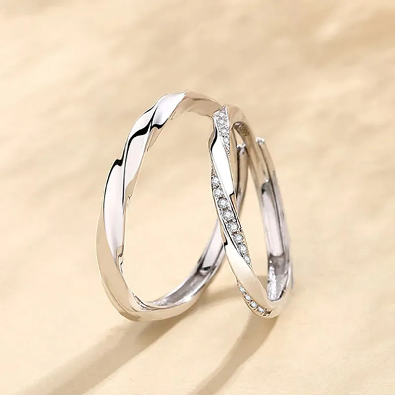 ZHIAIYONGHENG 999 Fine Silver Rings Unisex-5
