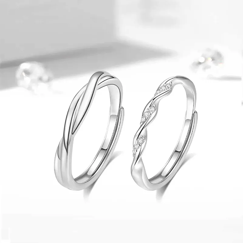 ZHIAIYONGHENG 999 Fine Silver Rings Unisex-2