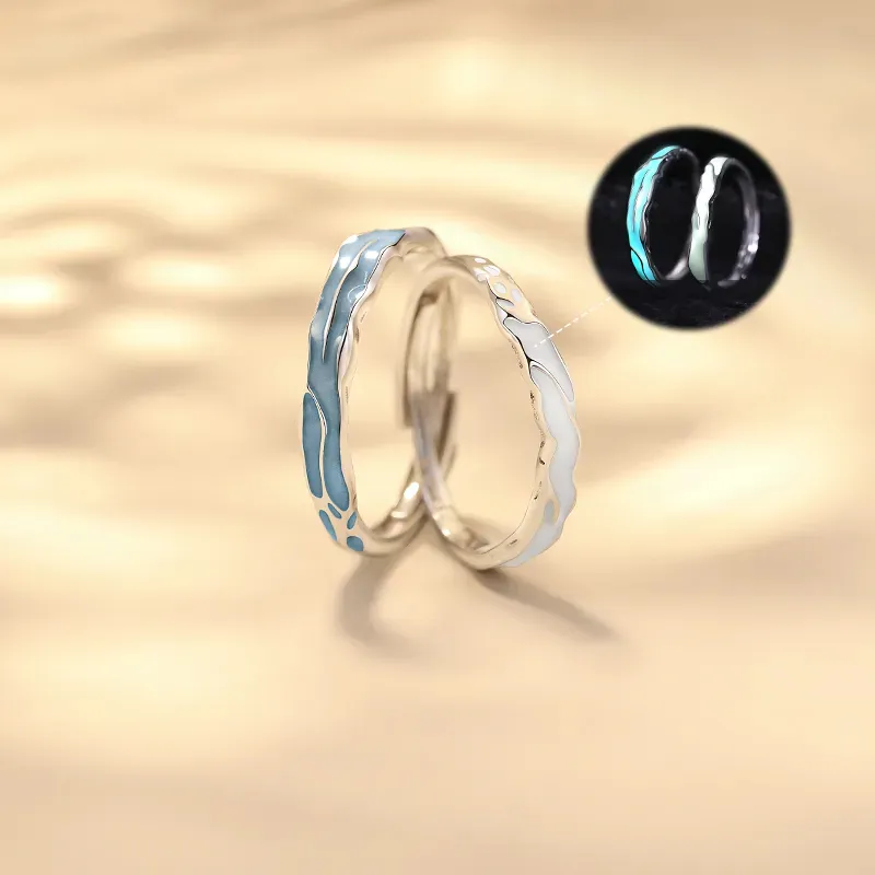 ZHIAIYONGHENG 999 Fine Silver Rings Unisex-2