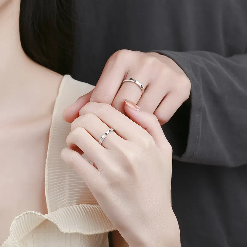 ZHIAIYONGHENG 999 Fine Silver Rings Unisex-5
