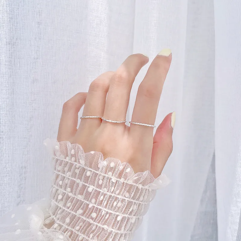 ZHIAIYONGHENG 999 Fine Silver Rings Unisex-2