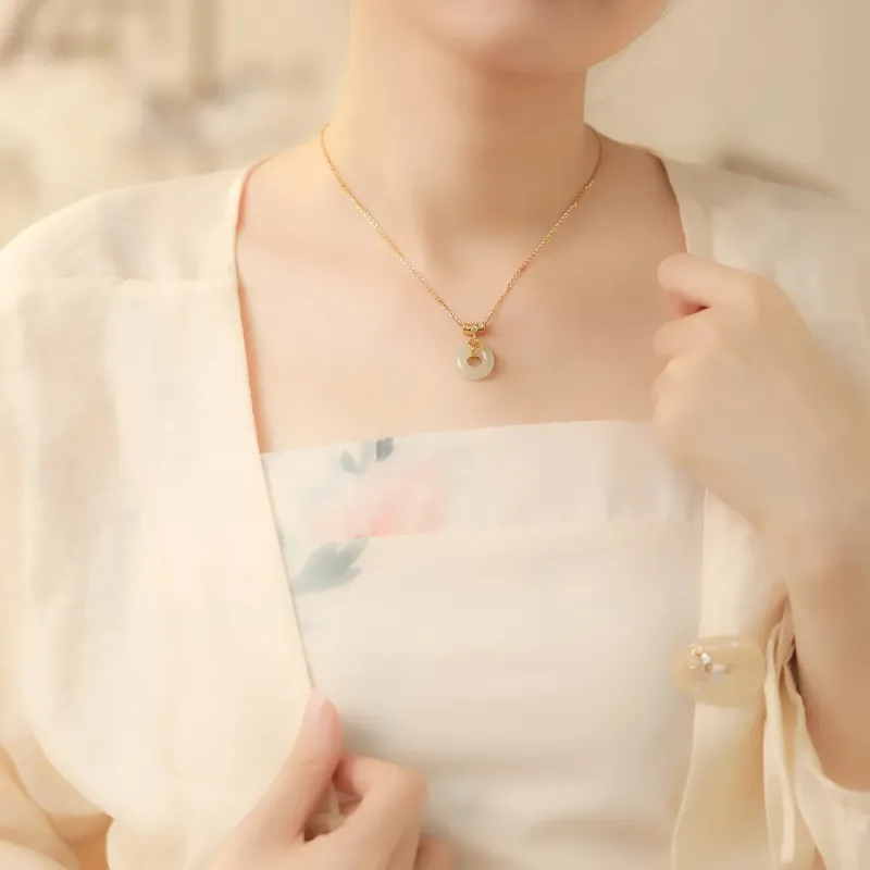 ZHIAIYONGHENG Chalcedony Necklaces Women's-4