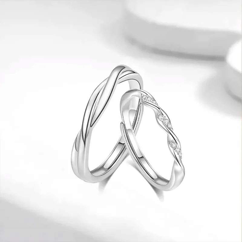 ZHIAIYONGHENG 999 Fine Silver Rings Unisex-1