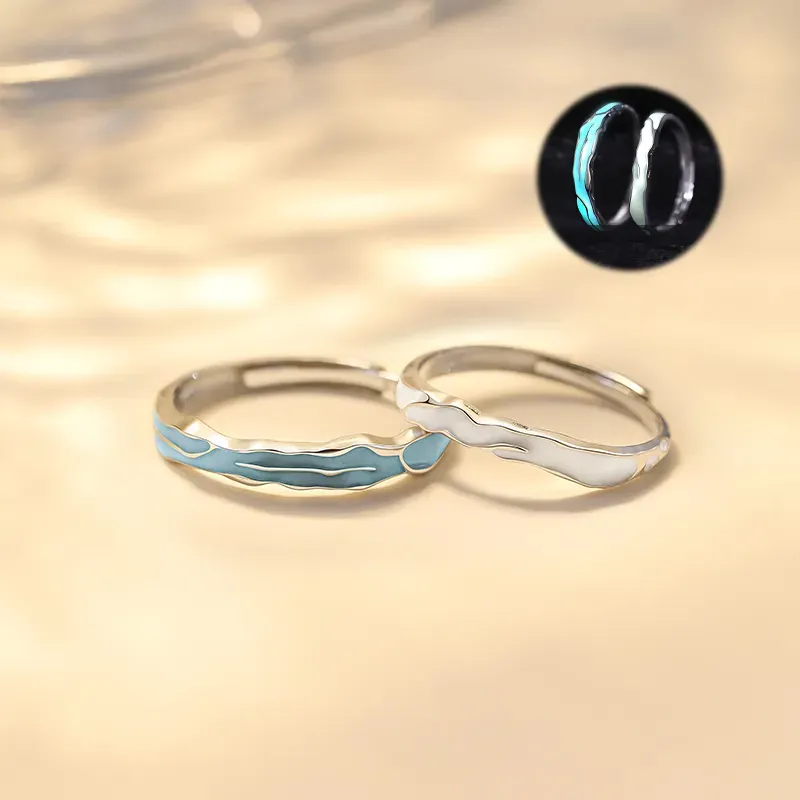 ZHIAIYONGHENG 999 Fine Silver Rings Unisex-1