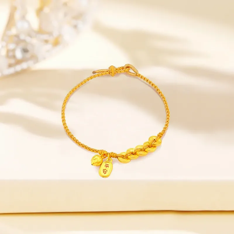 ZHIAIYONGHENG Advanced Minimalist Style Design With Five Emperor Coins Solid Gold Fixed Price Gold Bracelet Unisex-1