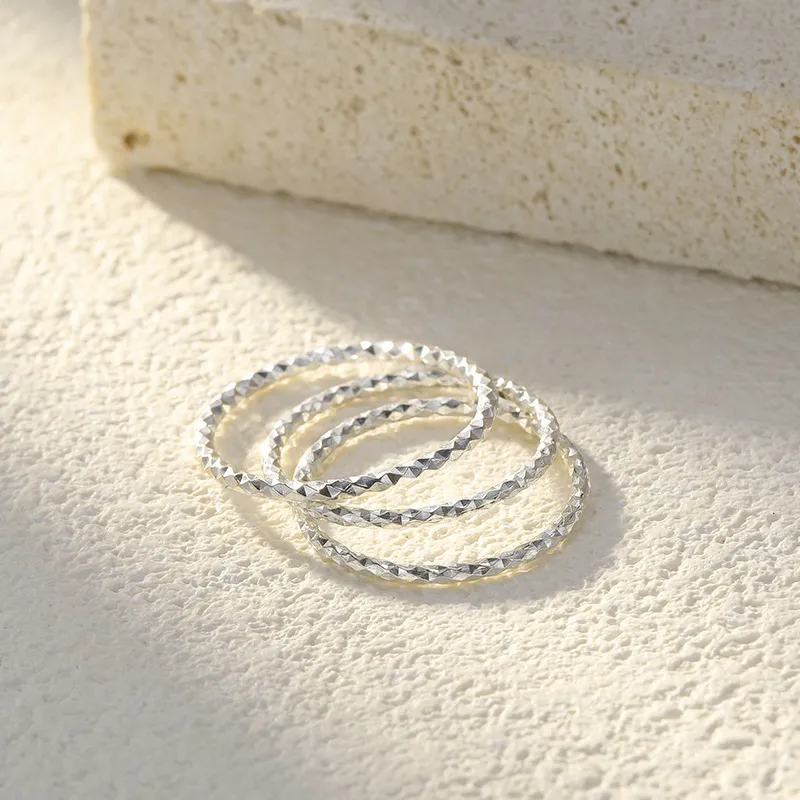 ZHIAIYONGHENG 999 Fine Silver Rings Unisex-3