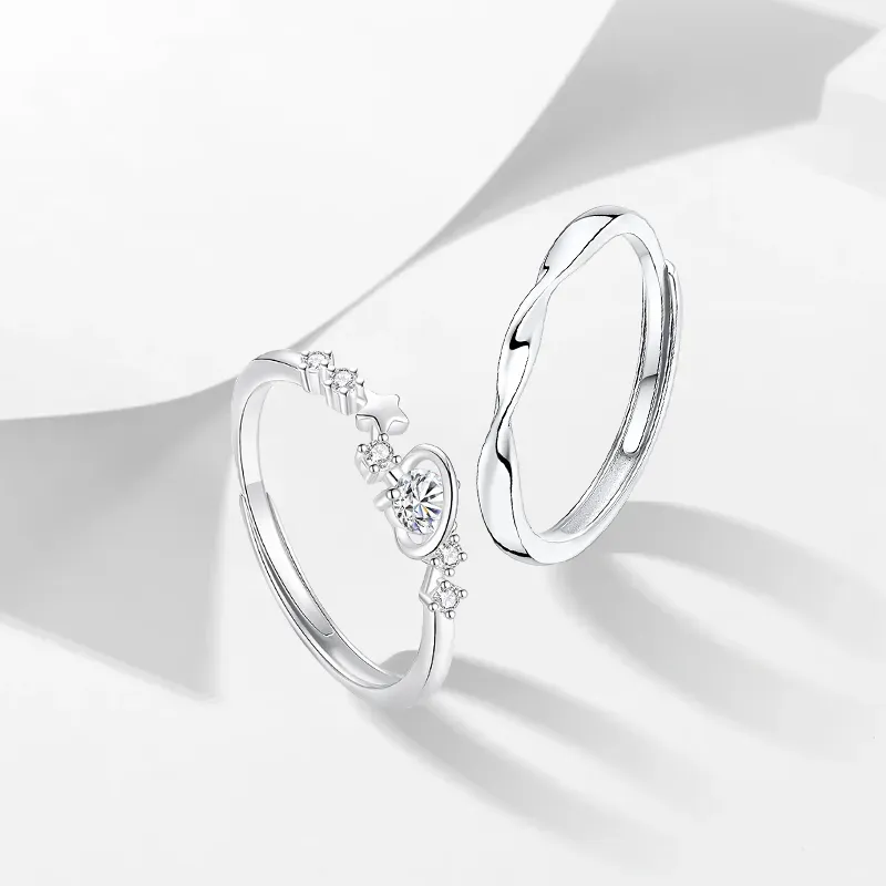 ZHIAIYONGHENG 999 Fine Silver Rings Unisex-3