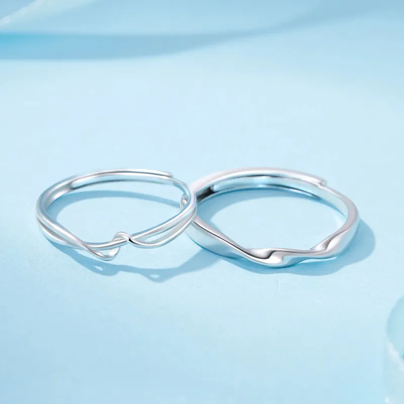 ZHIAIYONGHENG 999 Fine Silver Rings Unisex-4